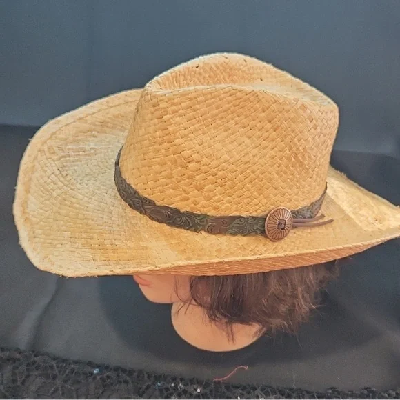 Charlie One Horse Straw Hat SouthWestern Sz Medium - Picture 5 of 6